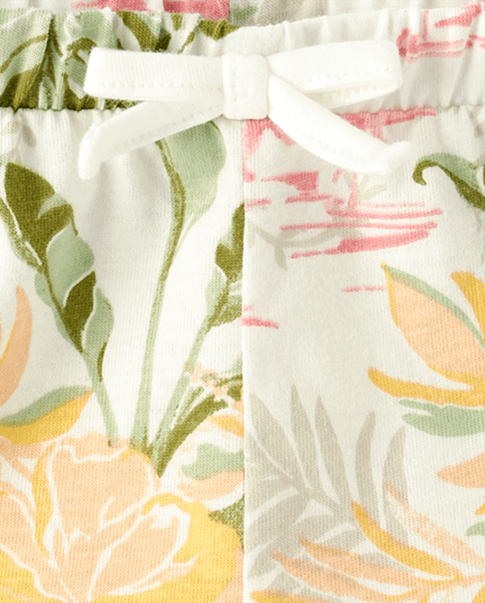 Baby Girls Tropical Ruffle Shorts 3-Pack
