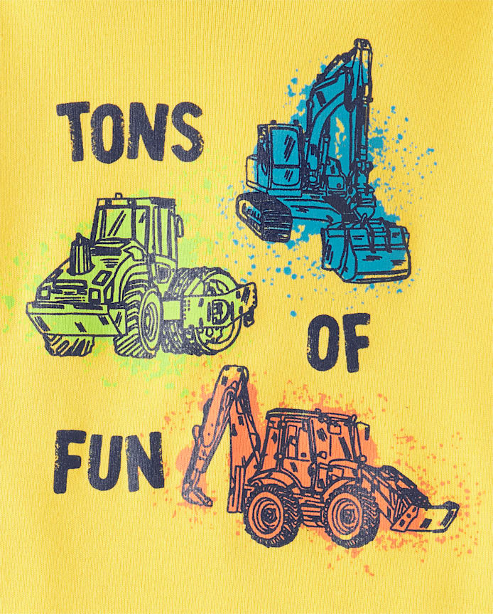 Baby And Toddler Boys Construction Snug Fit Cotton Pajamas