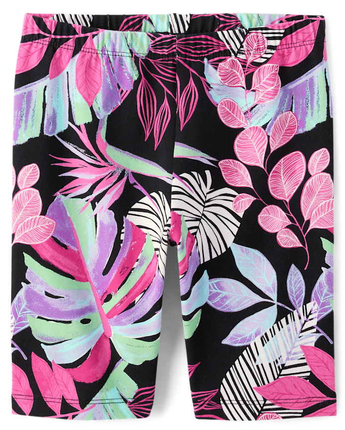 Girls Print Bike Shorts