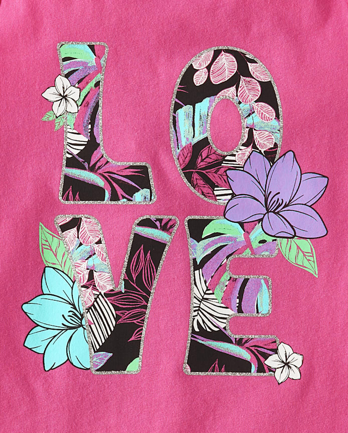 Girls Graphic Fringe Tank Top