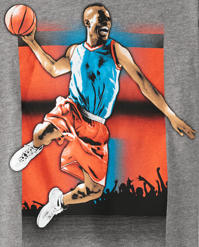 Boys Basketball Player Graphic Tee