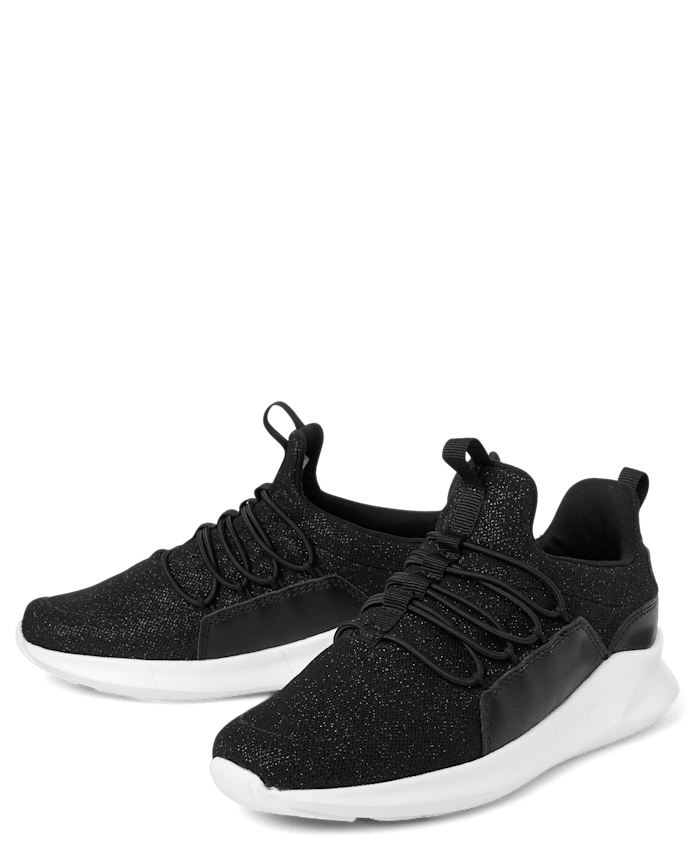 Girls Glitter Running Sneakers