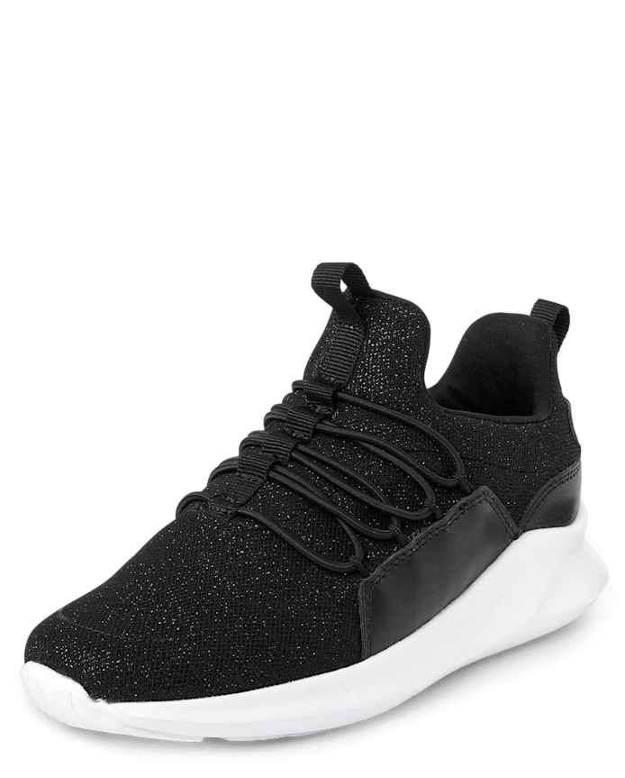 Girls Glitter Running Sneakers