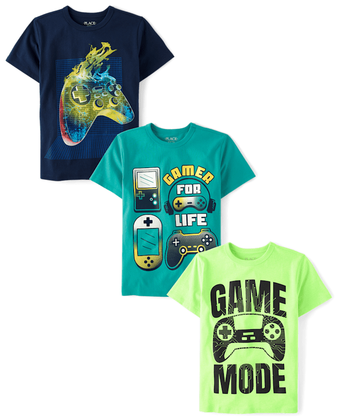 Boys Gamer Graphic Tee 3-Pack