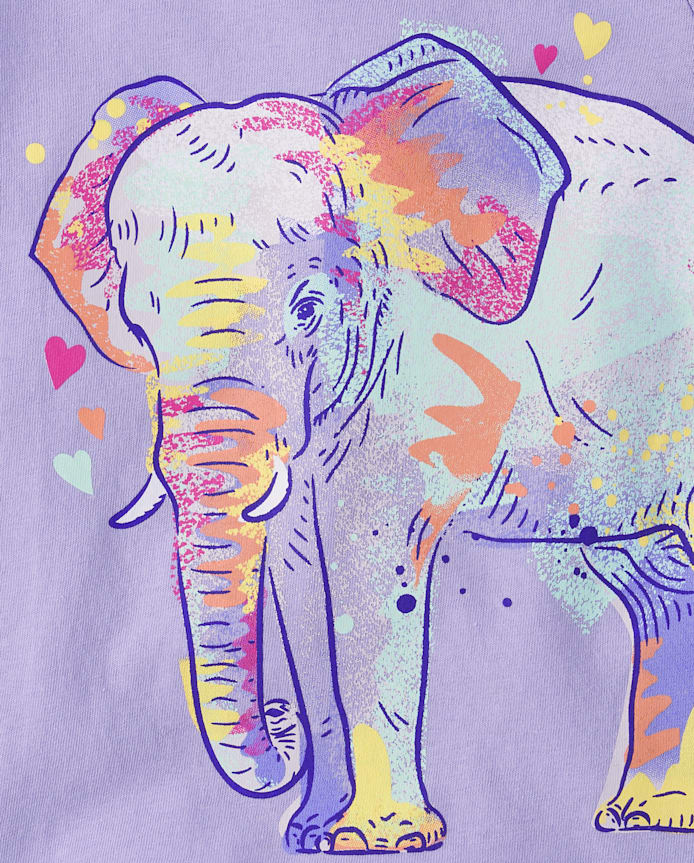 Baby And Toddler Girls Animal Graphic Tee 3-Pack