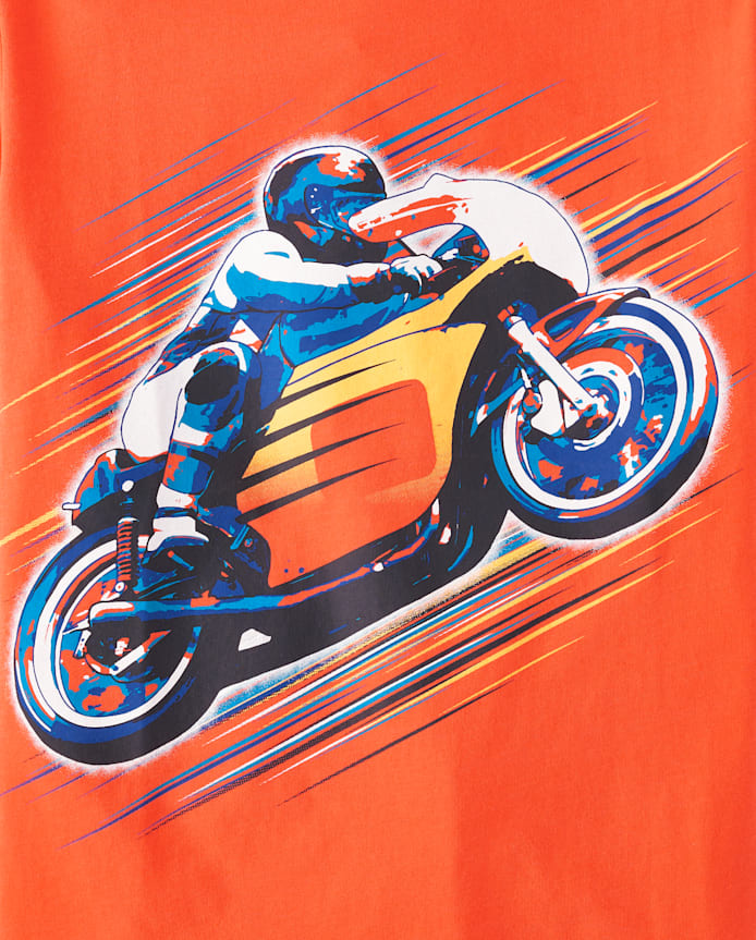 Boys Biker Graphic Tee