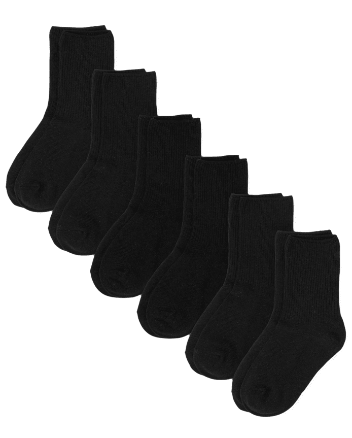 Boys Crew Socks 6-Pack