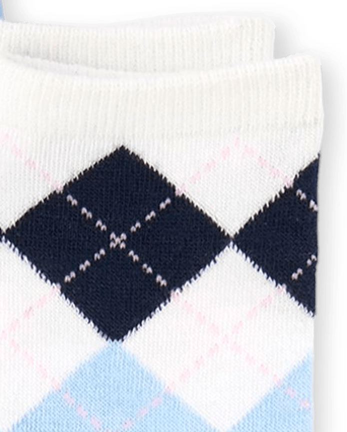 Girls Argyle Knee Socks 2-Pack
