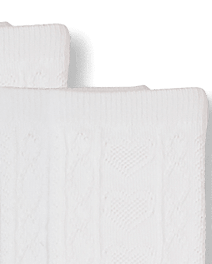 Girls Heart Pointelle Knee Socks 2-Pack