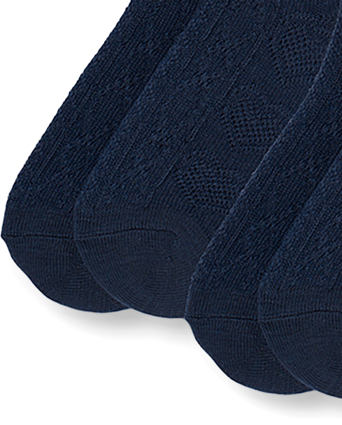 Girls Heart Pointelle Knee Socks 2-Pack