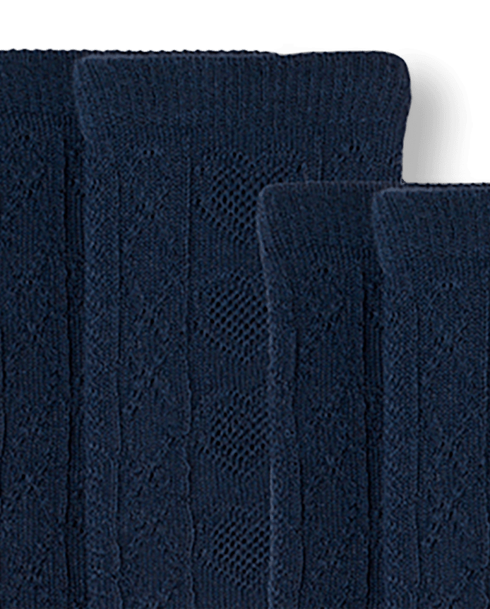 Girls Heart Pointelle Knee Socks 2-Pack