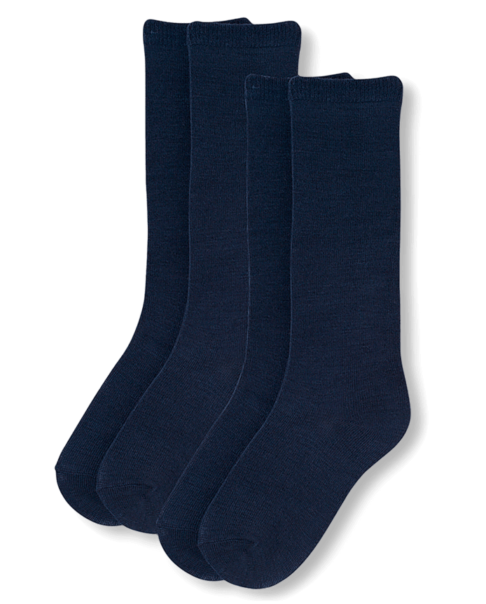 Lot de 2 paires chaussettes hautes pour filles