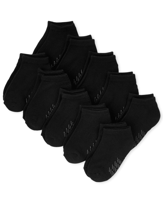 Kids Cushioned Ankle Socks 10-Pack