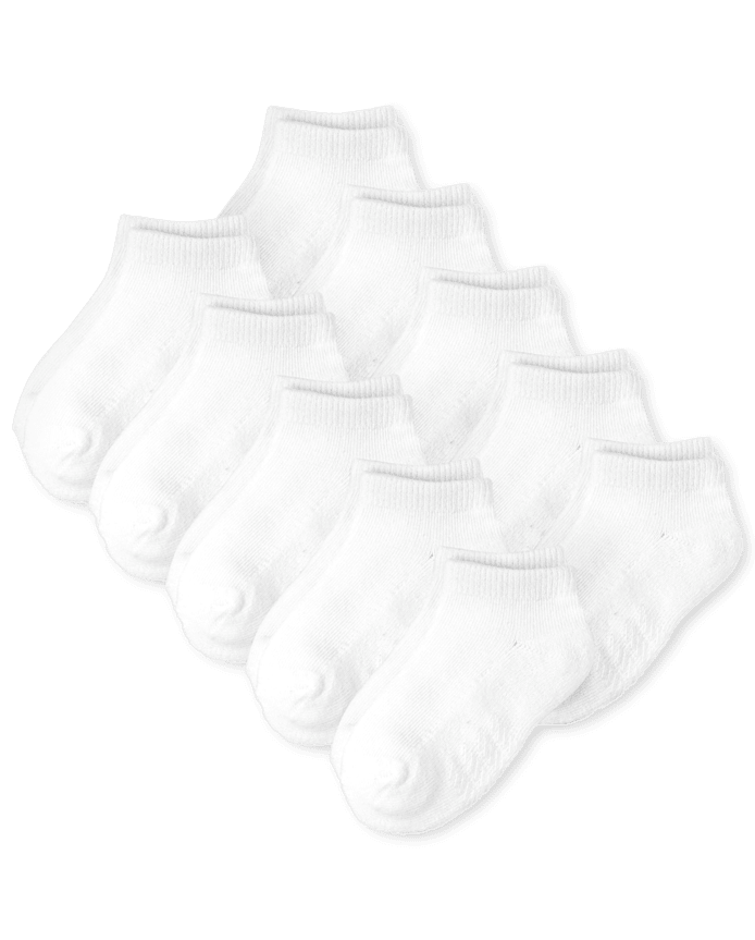 Kids Cushioned Ankle Socks 10-Pack