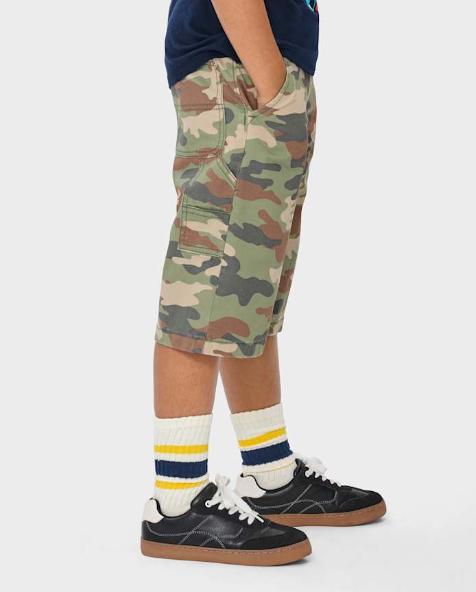 Kids Camo Baggy Utility Jorts