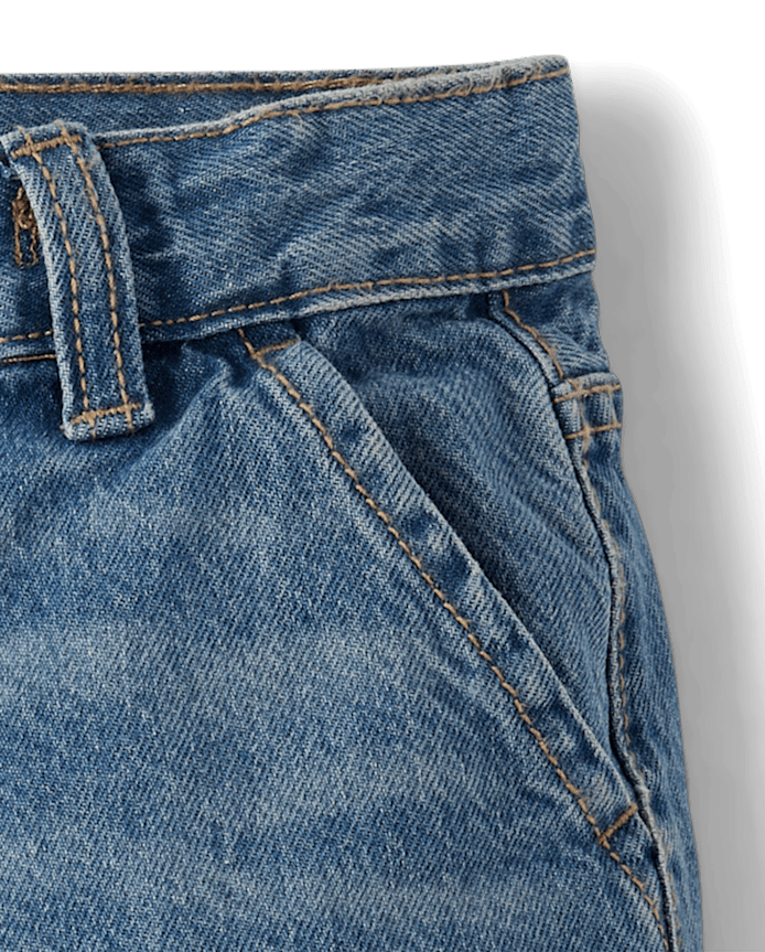 Short en jean ample pour garçon
