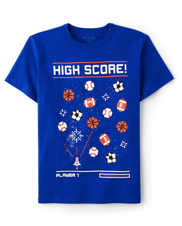 Boys Sports Video Game Graphic Tee