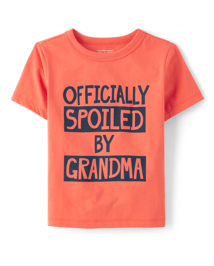 Baby And Toddler Boys Spoiled By Grandma Graphic Tee