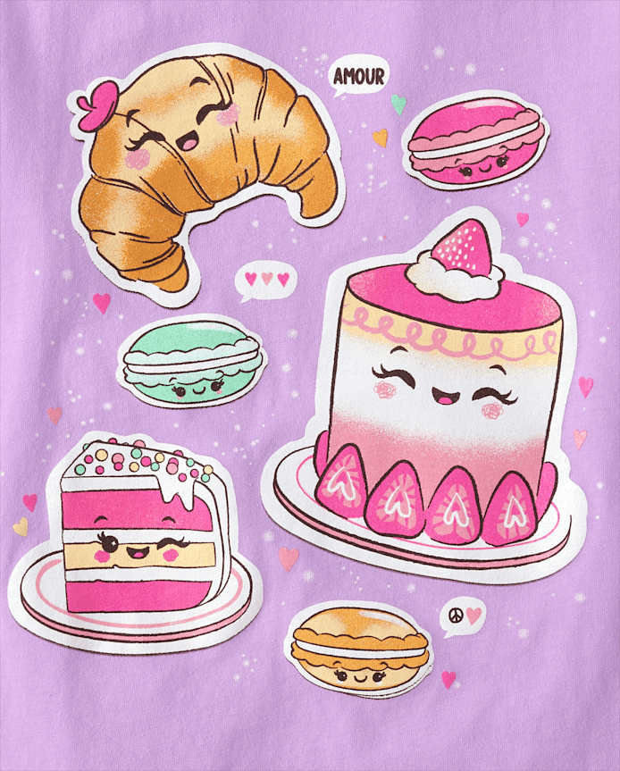 Girls Dessert Graphic Tee