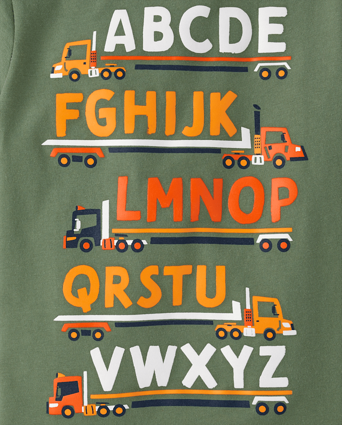Baby And Toddler Boys Alphabet Train Graphic Tee