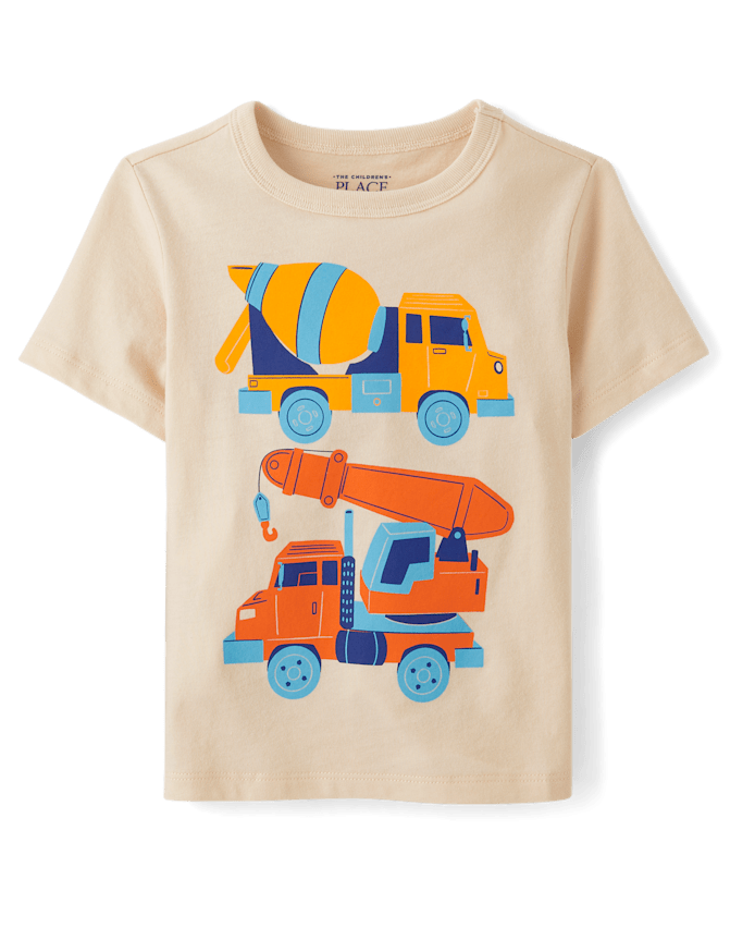 Baby And Toddler Boys Construction Graphic Tee