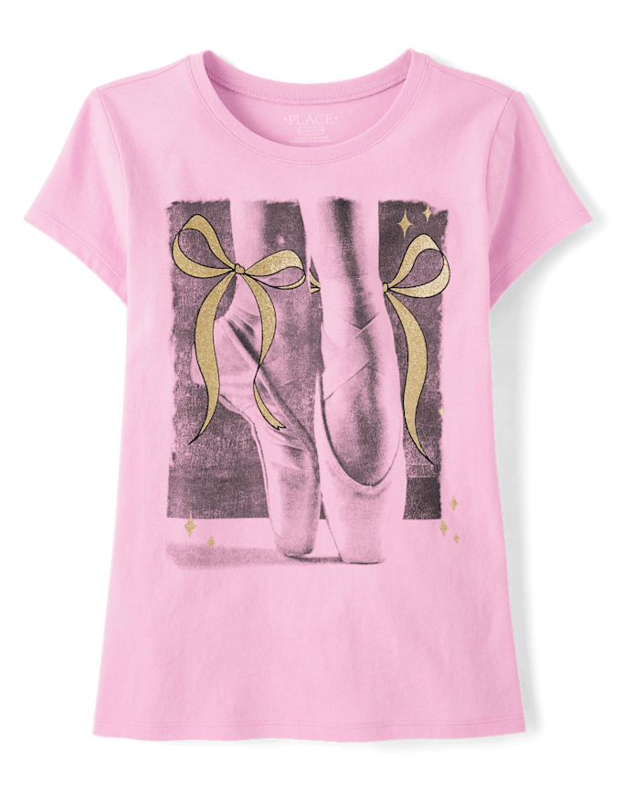 Girls Ballet Shoes Graphic Tee