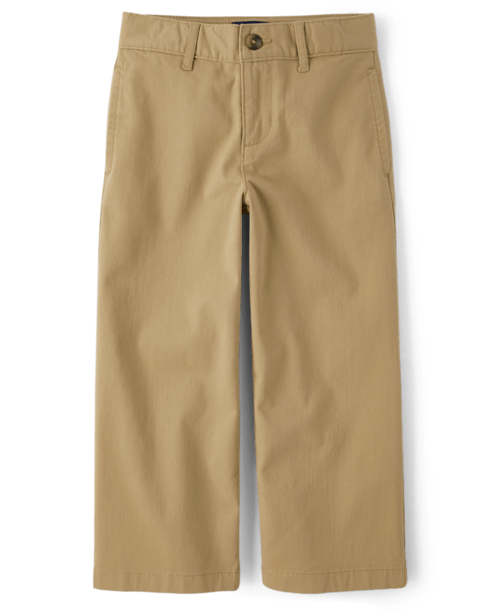 Kids Uniform Stretch Baggy Chino Pants