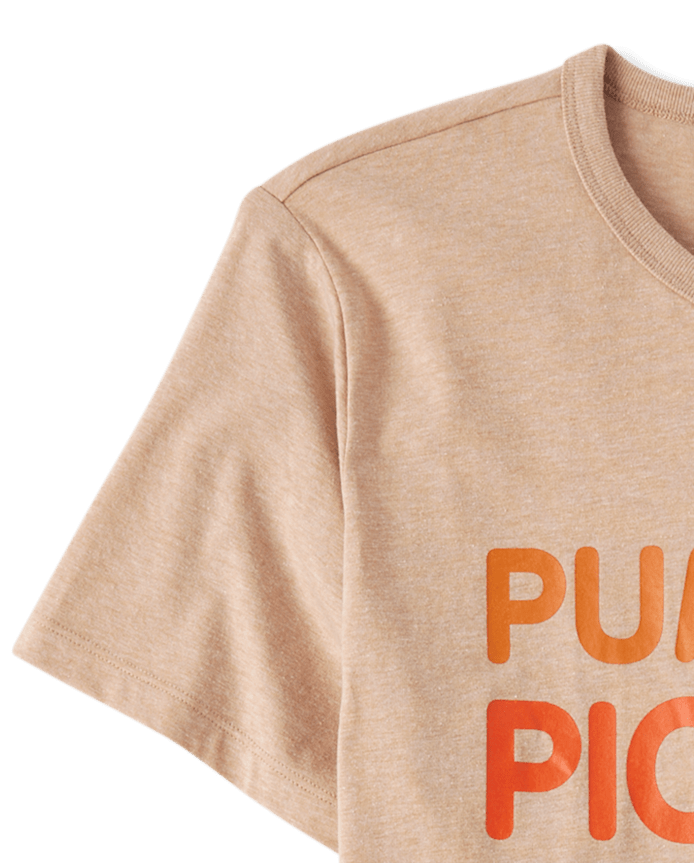 Adult Matching Family Pumpkin Picking Crew Graphic Tee