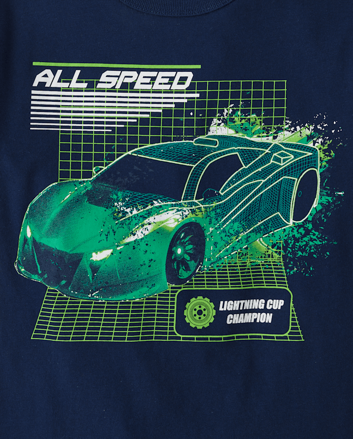 T-shirt graphique pour garçon All Speed Car