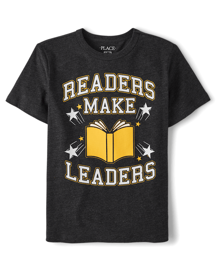 Boys Readers Make Leaders Graphic Tee