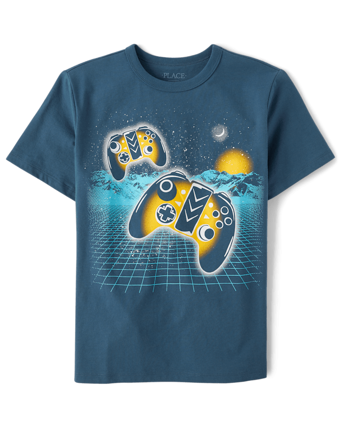 Boys Gamer Horizon Graphic Tee