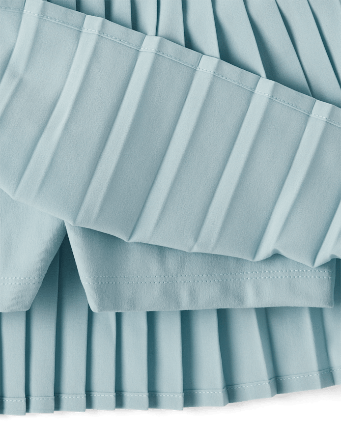 Jupe-short plissée à séchage rapide pour fille