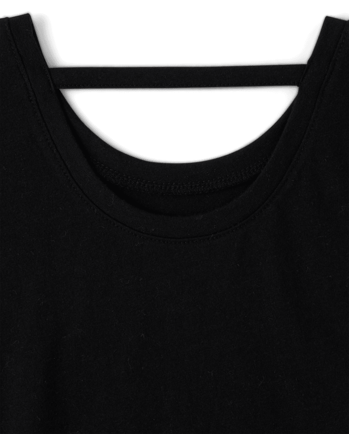 Haut à volants graphique pour fille