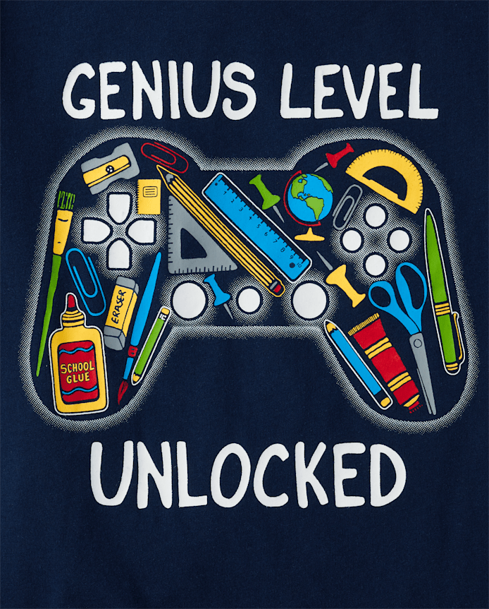Boys Genius Level Graphic Tee