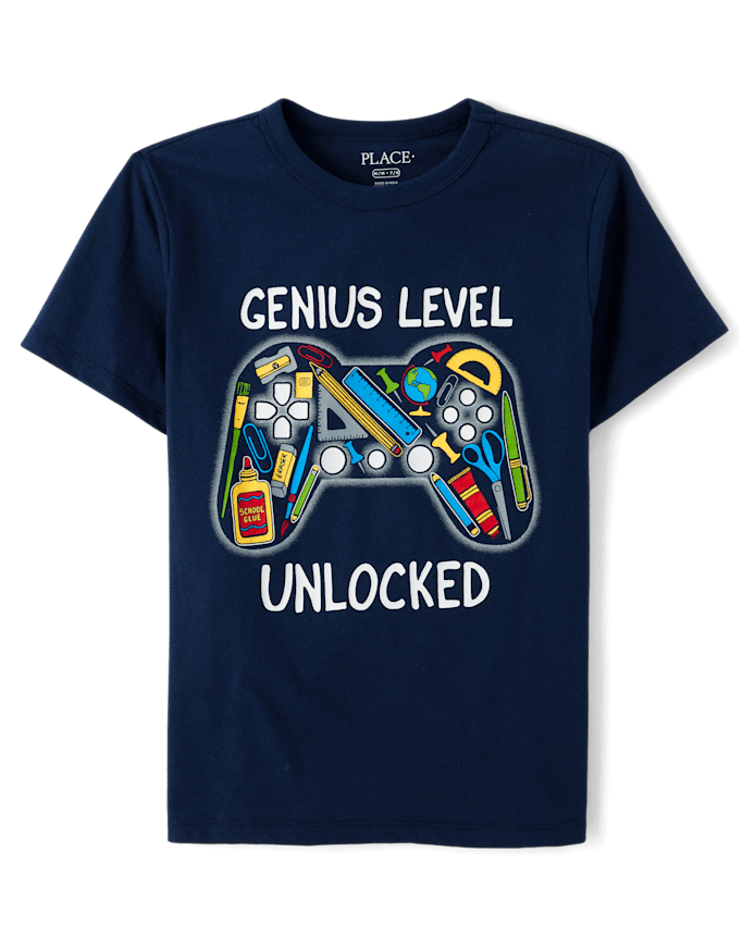 Boys Genius Level Graphic Tee