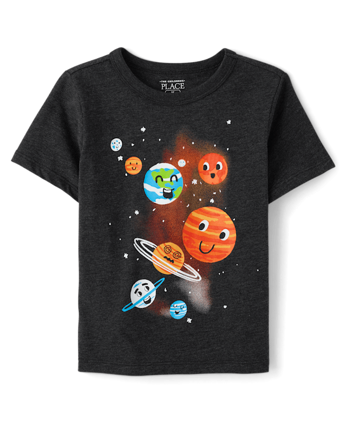 T-shirt graphique Planet Friends pour tout-petits garçons