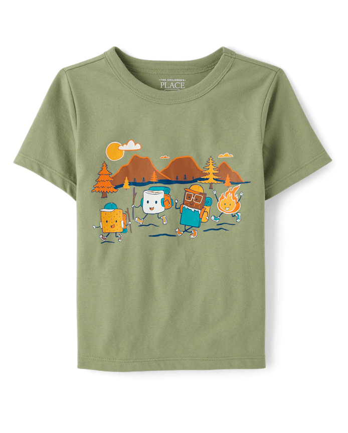 Toddler Boys Camp Smores Graphic Tee