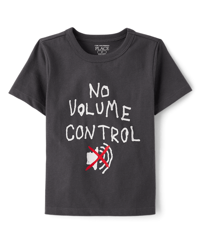 Toddler Boys Volume Control Graphic Tee
