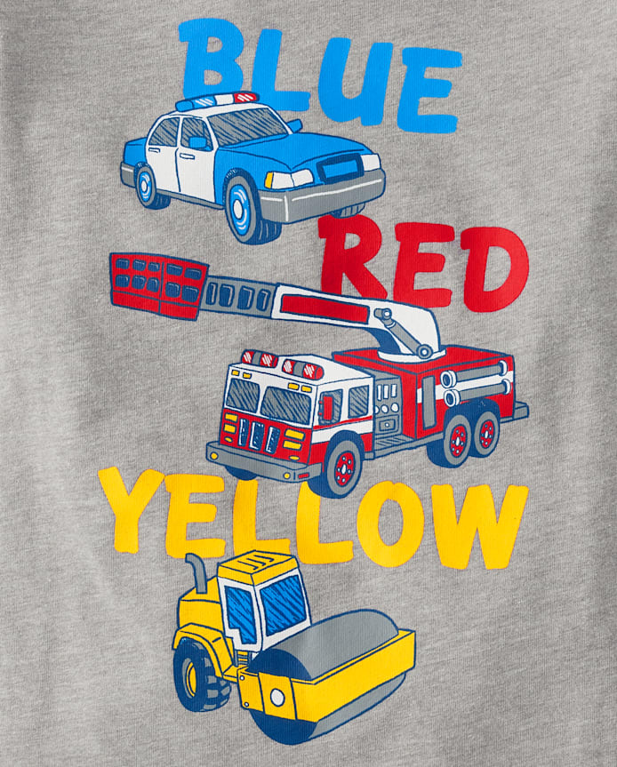 Baby And Toddler Boys Vehicle Graphic Tee 3-Pack
