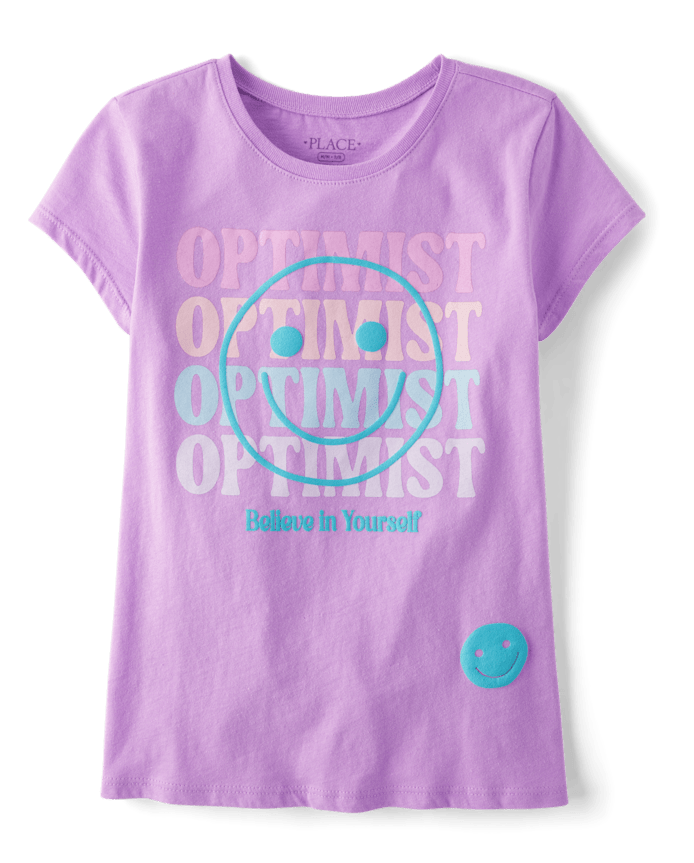 T-shirt graphique Optimist pour filles