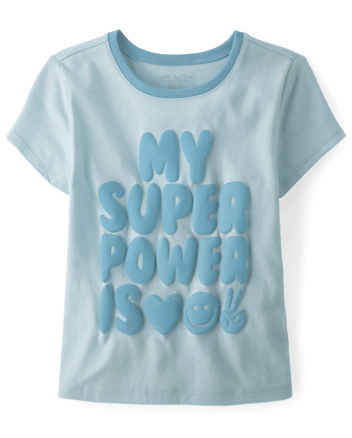 T-shirt bébé graphique My Super Power pour filles