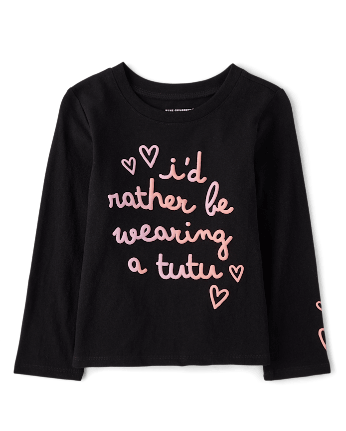 Baby And Toddler Girls Tutu Graphic Tee