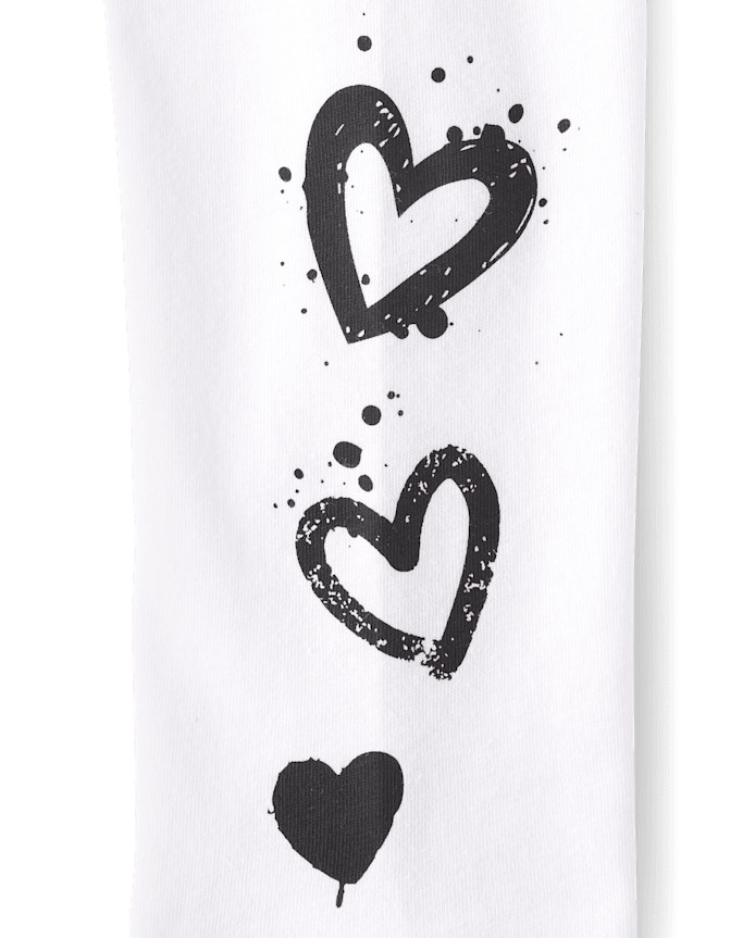 T-shirt graphique rose graffiti Girls Love