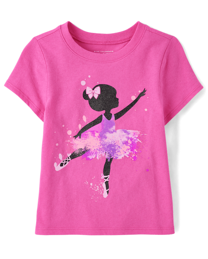 Toddler Girls Ballerina Graphic Tee