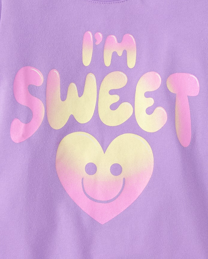 Toddler Girls Sweet Heart Graphic Tee