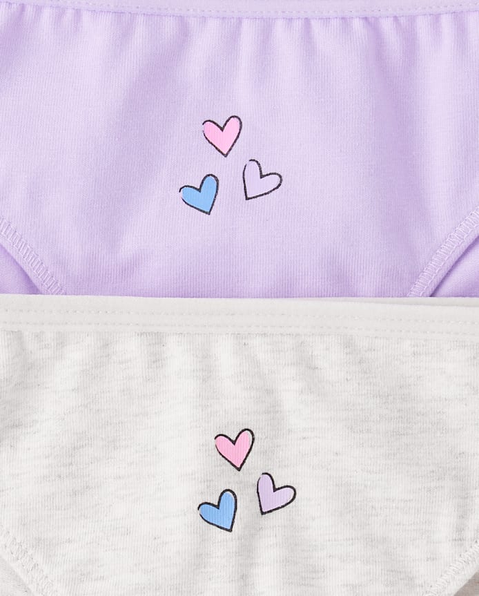 Girls Heart Bikini Underwear 7-Pack