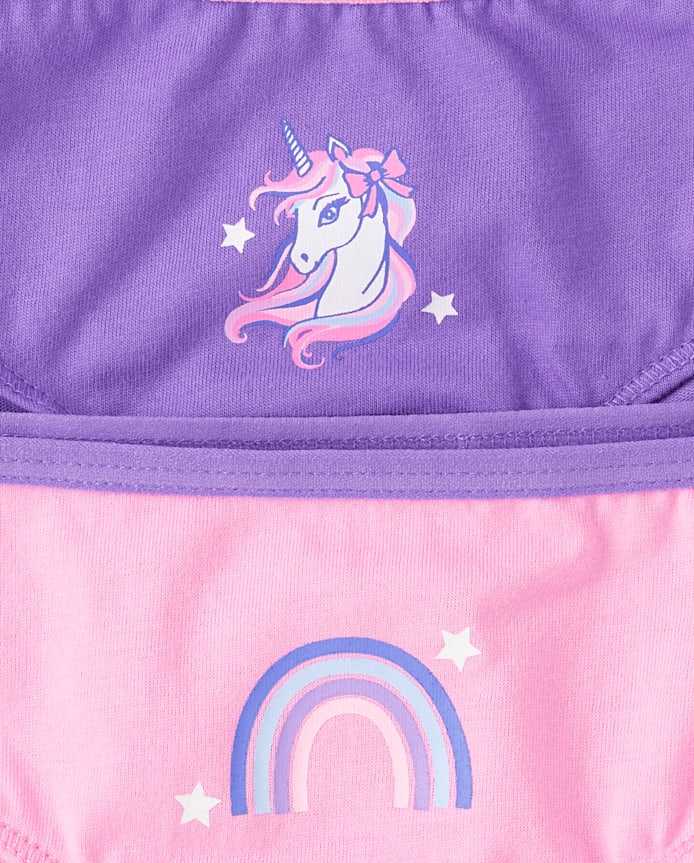 Toddler Girls Unicorn Brief Underwear 7-Pack