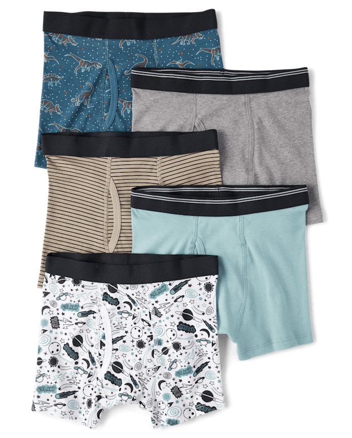 Lot de 5 boxers dinosaures pour garçons