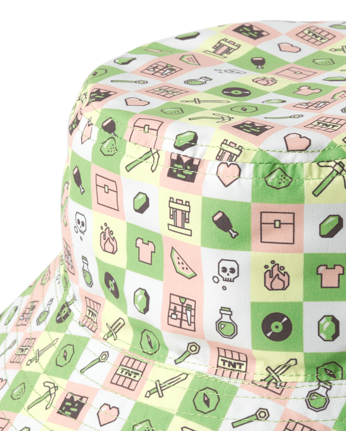 Girls Reversible Minecraft™ Bucket Hat