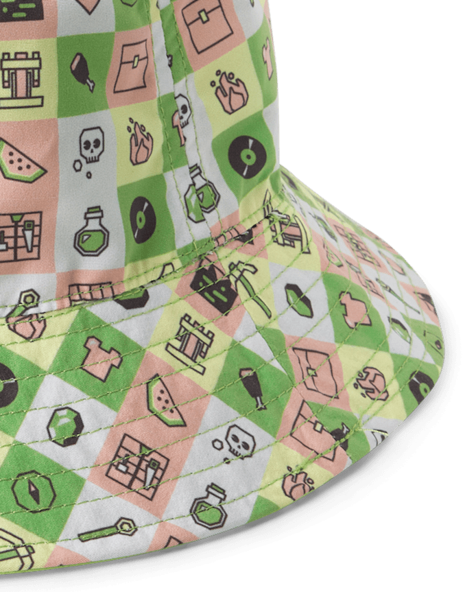 Girls Reversible Minecraft™ Bucket Hat
